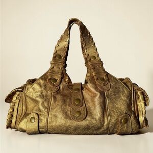 Chloé Gold Silverado Shoulder Bag